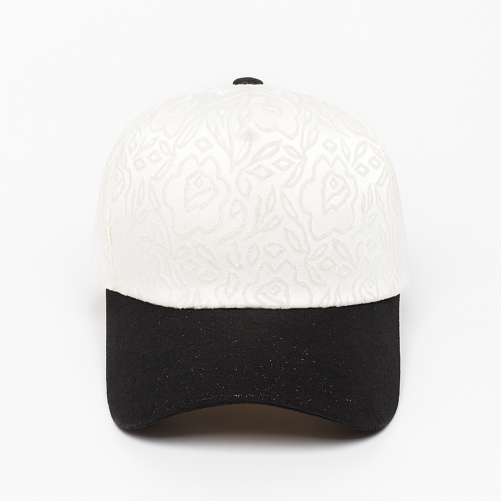 Floral Jacquard & Glitter Cap