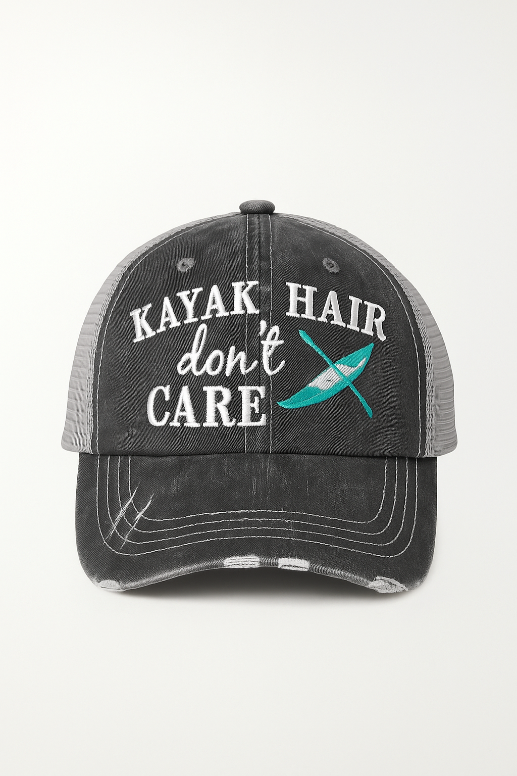 Kayak Hair Don’t Care Distressed Cap
