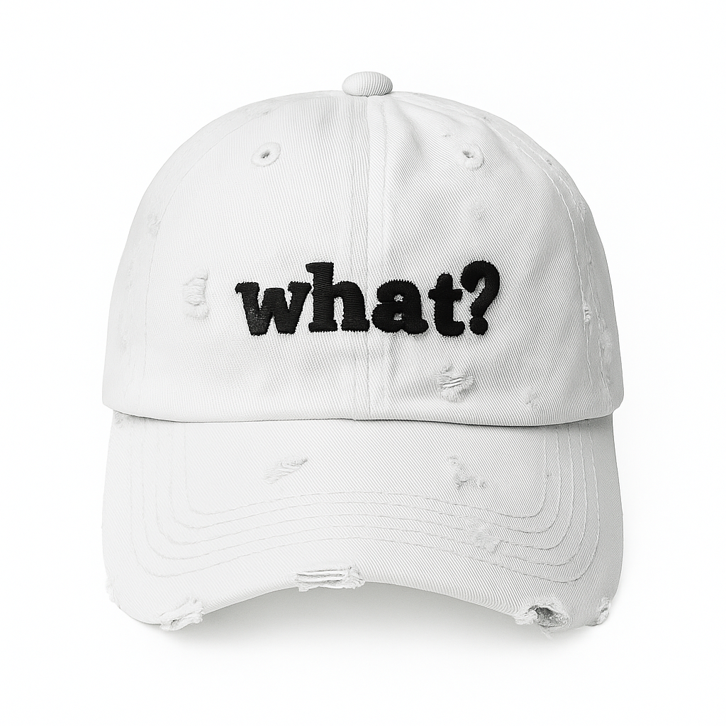 What? Distressed Cap