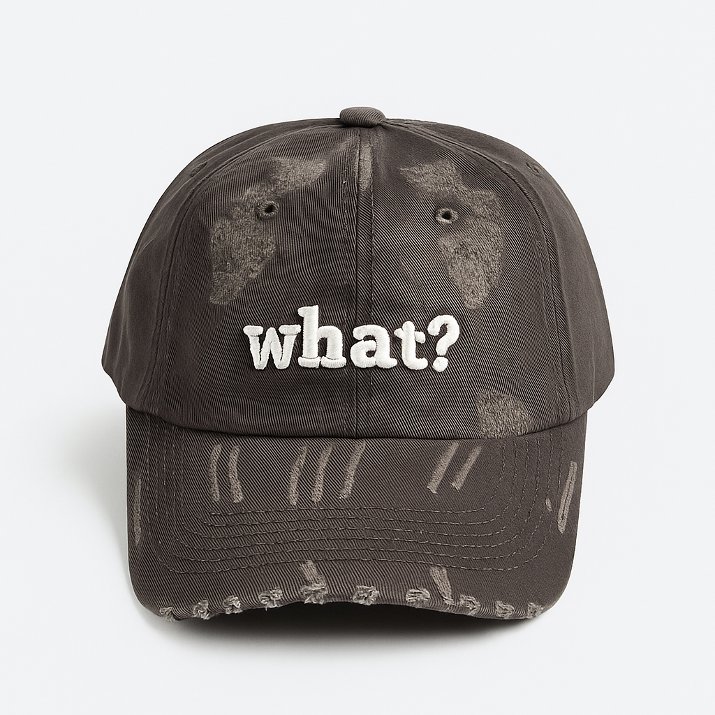 What? Distressed Cap