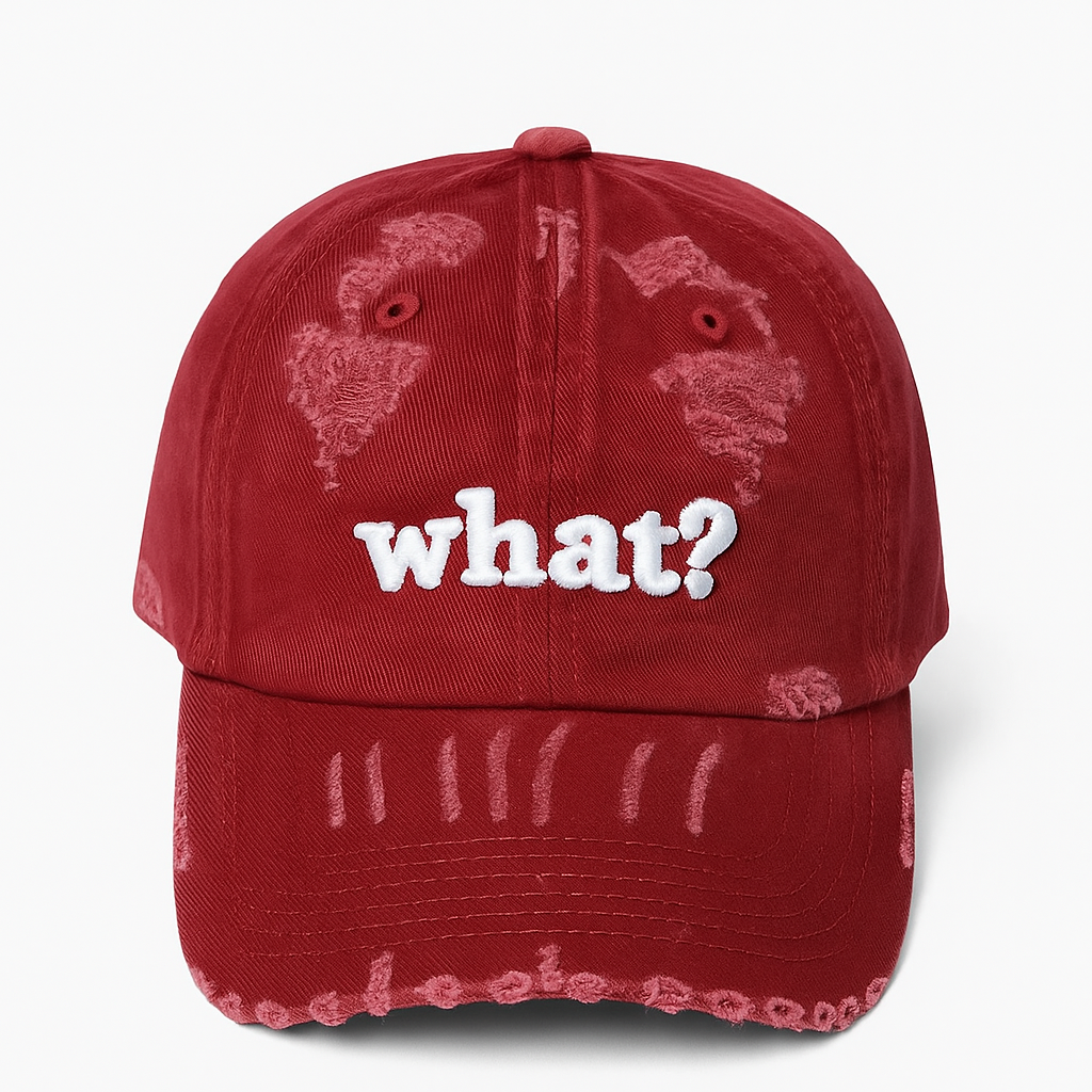 What? Distressed Cap