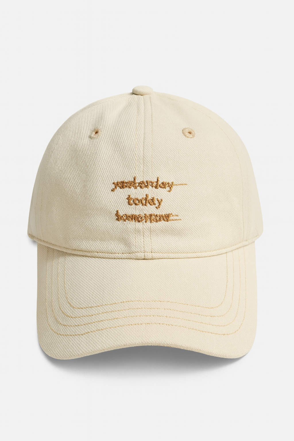 Yesterday Today Tomorrow Embroidered Cap