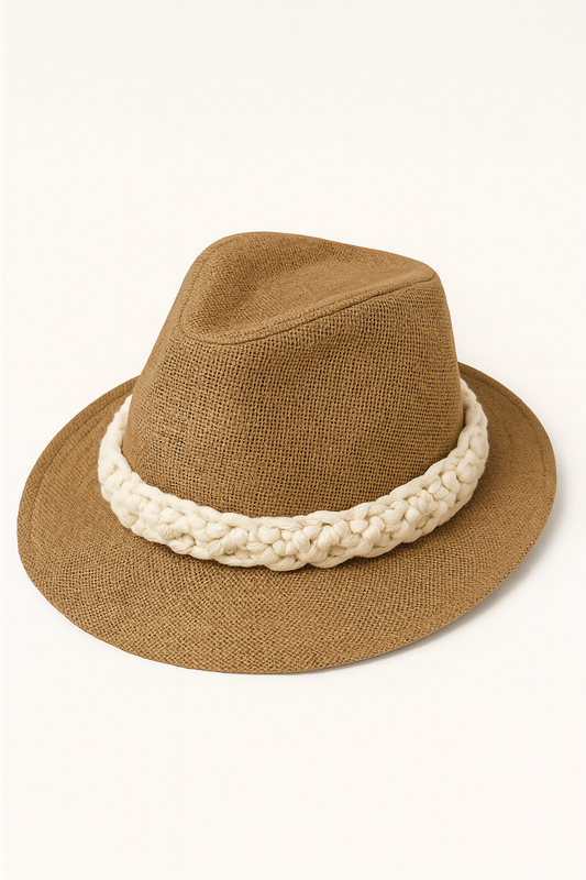 Boho Braided Fedora