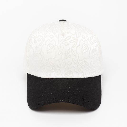 Floral Jacquard & Glitter Cap