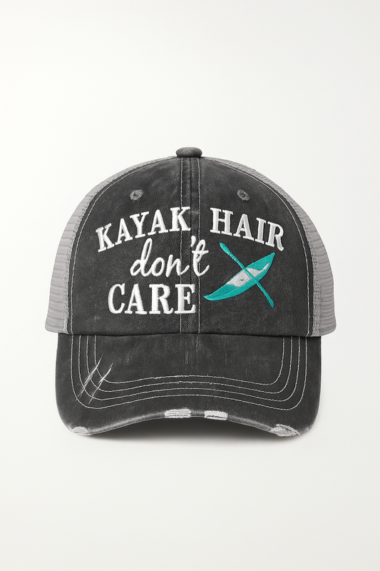 Kayak Hair Don’t Care Distressed Cap