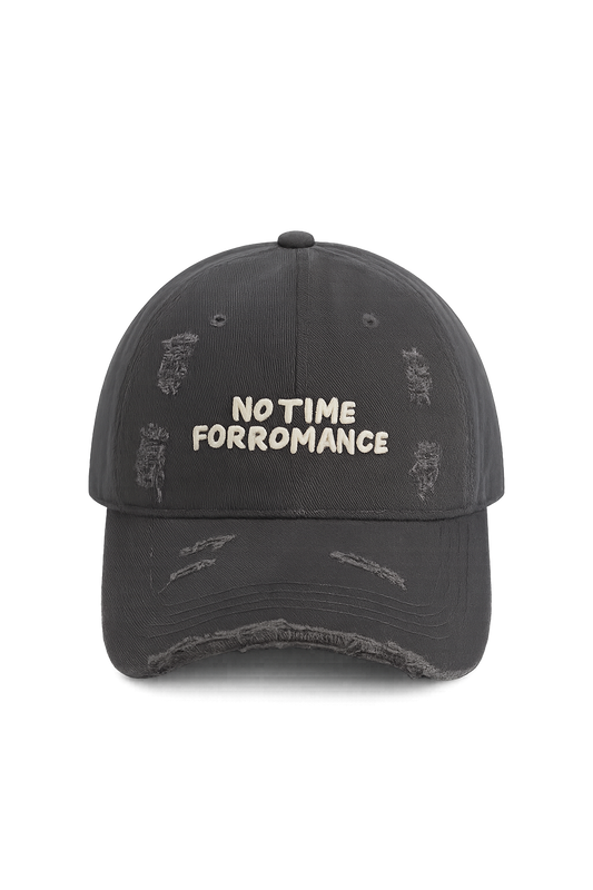 No Time For Romance Distressed Washed Cap