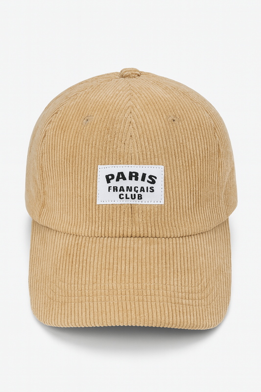 ''Paris''  Corduroy Cap