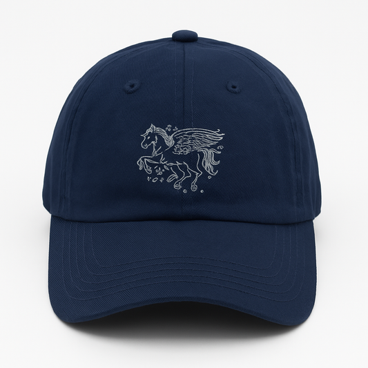 Pegasus Embroidered Jeans Cap