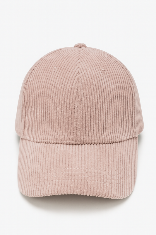 Soft Ribbed Corduroy Basic Cap