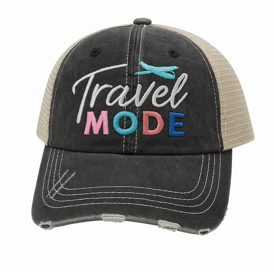 Travel Mode Distressed Cap