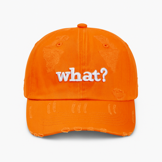 What? Distressed Cap