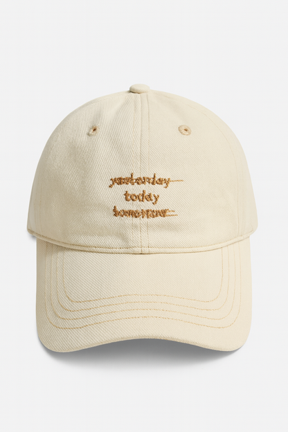 Yesterday Today Tomorrow Embroidered Cap
